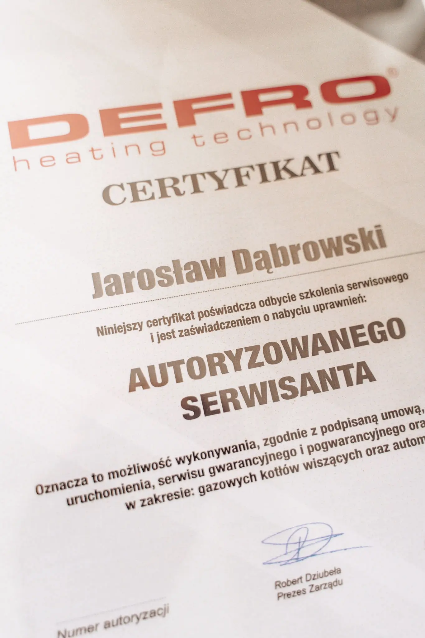 Autoryzowany Serwisant Kotłów Gazowych DEFRO